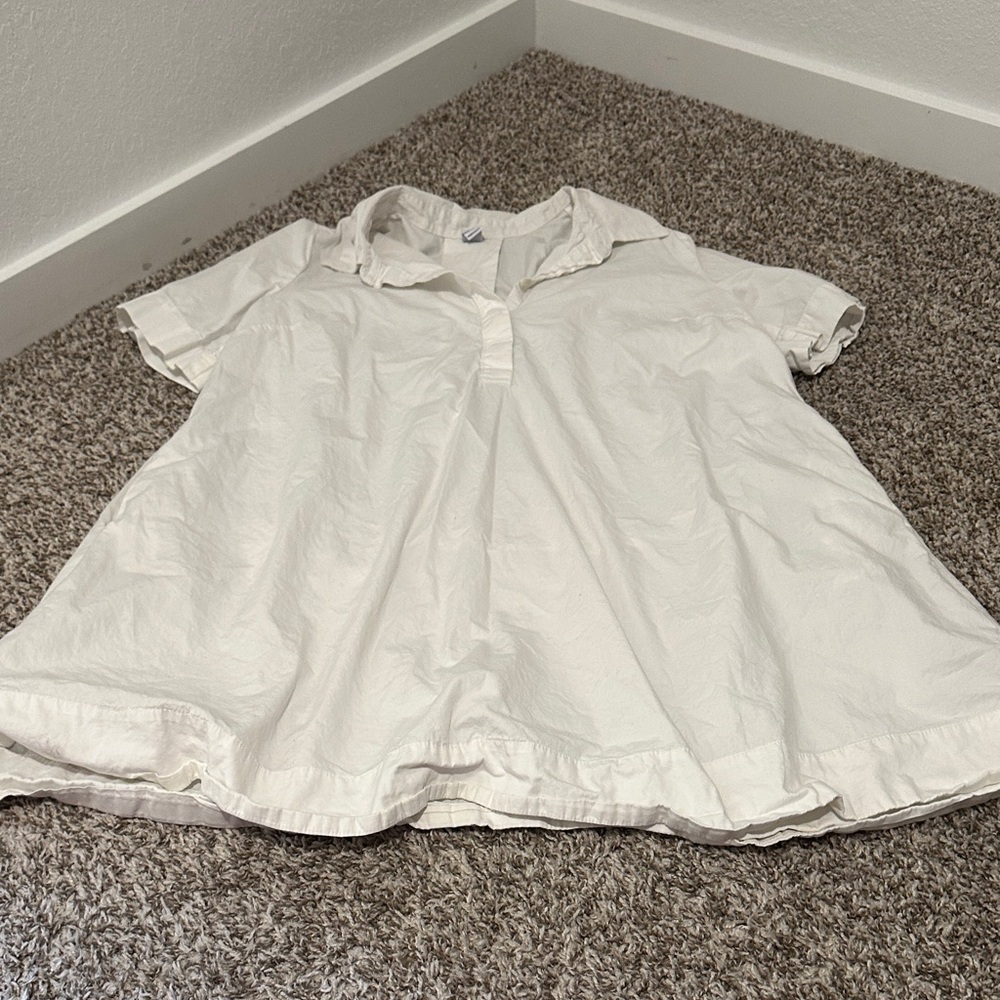 White Short Sleeve Dress